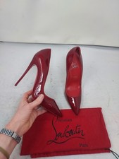 Pompa CHRISTIAN LOUBOUTIN EU 39 US 9 donna nuova So Kate rossa vernice pelle