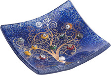 Svuotatasche Albero Della Vita in Vetro Di Murano Murrine E Oro Idea Regalo Piat