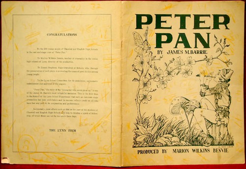 1948 autografo peter - peter, pan