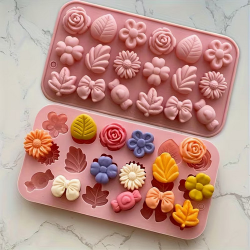 Set stampo silicone floreale - , e