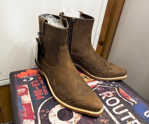 Stivali bassi pelle western - in,