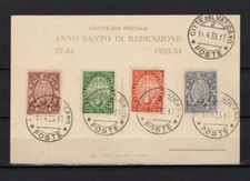 VATICANO 1933 - ANNO SANTO STRAORDINARIO CARTOLINA COMMEMORATIVA