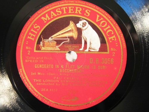 78rpm pau casals - pau, cello