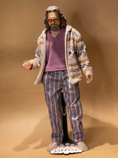 Modellino personalizzato 1:6 Big Lebowski Dude 12" e supporto parti Sideshow, rara scultura testa