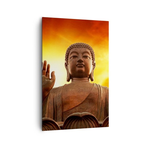 Quadro tela 80x120cm buddha - quadro,