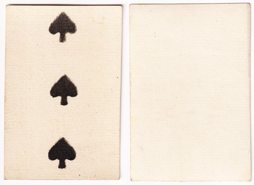 Pik tre spades pique - tre,