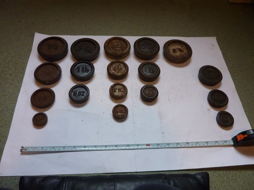 Vintage cast iron weight - iron,