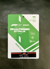 Pass F1 Monza 2025 Gran Premio D’Italia. Race Club.