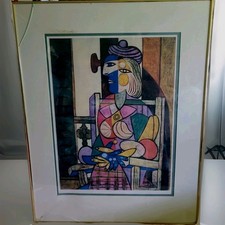 Vntg Picasso Lithograph Femme