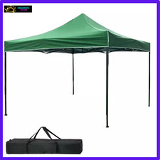 GAZEBO 3X3 PIEGHEVOLE IMPERMEABILE VERDE DA GIARDINO RICHIUDIBILE A FISARMONICA