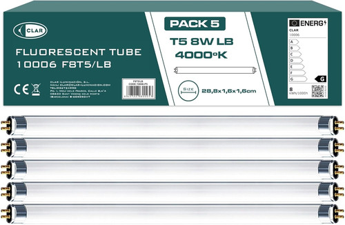 Tubo fluorescente t5 8w - -,