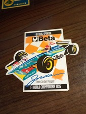 Jordan PEUGEOT F1 Grand Prix, sponsor anni 1995 BETA, ADESIVO