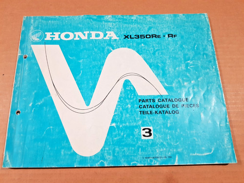 Catalogo ricambi honda 350 - catalogo, xl