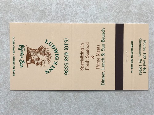 Av295 matchbook cover wide - av295,