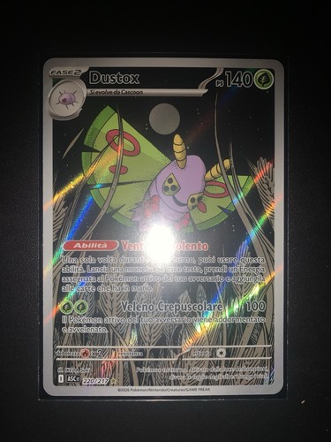 Pokemon carta dustox ascesa - carta,