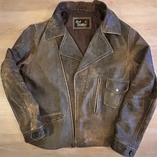 Giacca in vera pelle marrone