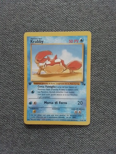 Card pokemon krabby - ,