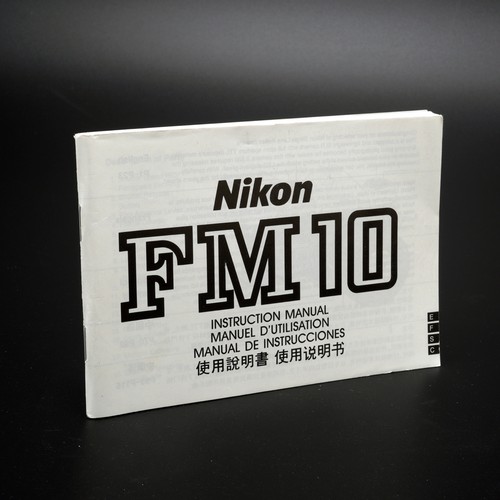 Nikon fm10 manuale istruzioni - nikon,