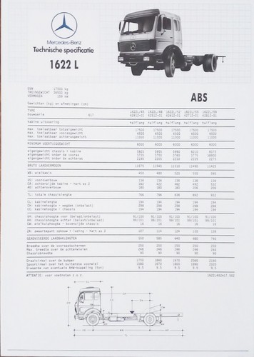 Camion mercedes benz 1622 - camion, l