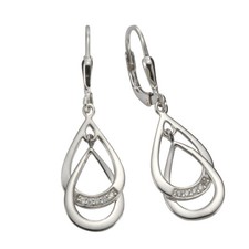 Orecchino argento 925 zirconi