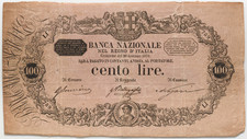 100 lire Banca Nazionale nel Regno d'Italia - FALSO D'EPOCA