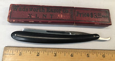 A.W. Wadsworth & Son XLNT Germany rasoio dritto vintage con custodia molto affilato