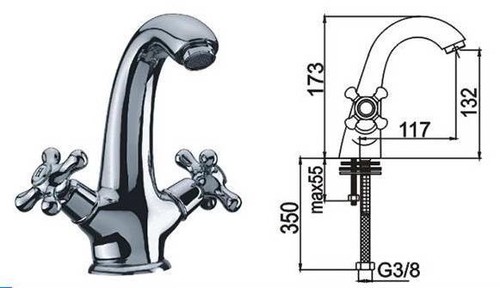 Rubinetto miscelatore lavabo