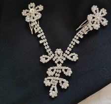 Corona Capelli strass fiori, accesorio capelli strass sposa, corona cerimonia