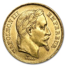 1861-1870 Francia Oro 20