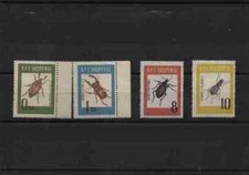 1963: ALBANIA -  SERIE INSETTI