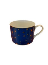 Sakura Galaxy Coffee Cup Gold Stars on Cobalt Single Porcelain Piece 