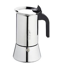 Moka Bialetti Venus Caffettiere In Acciaio Inox Adatta Anche Induzione 4/6TZ