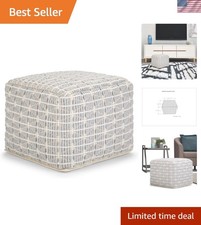 Noreen Square Pouf - 18 inch