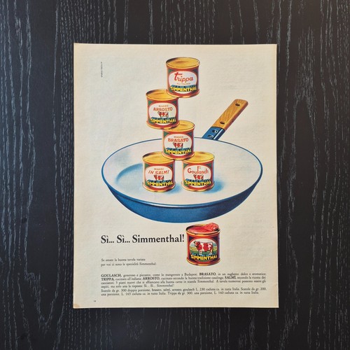 1961 simmenthal original ad - 1961,