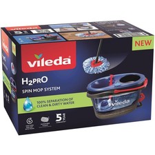 Vileda H2Pro Spin Mop Sistema Lavapavimenti Tecnologia Doppio Serbatoio Nuovo 