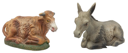 Coppia statuine del presepe - del,