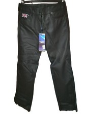 Pantaloni moto in pelle Triumph da donna Taglia M con protezioni rimovibili