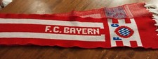 Rara Sciarpa Vintage BAYERN MONACO, ANNI 80, CON NODINI. 