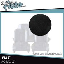 Rivestimento Di Sedili Anteriori/Panchina Posteriore IN Finta Nero Fiat 500 F /