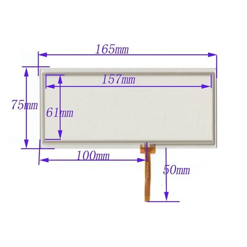 Touch screen pollici fili - touch, 7