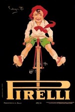 Poster Manifesto Locandina Pubblicità Biciclette Pirelli Stampa Vintage 50x70Cm