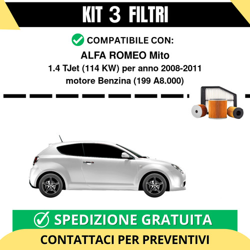 Kit filtri tagliando per - kit,
