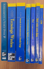 Blocco sette libri professionali su telecomunicazioni e reti della Mc Graw Hill