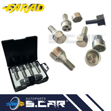 FARAD Kit 4 Bulloni Antifurto Per AUDI A3 A4 Cerchi Ruote Stil Bull ZA