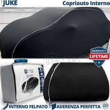 TELO COPRIAUTO Interno Per Nissan Juke Felpato Traspirante Nero Garanzia A VITA