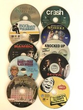 LOT 10 RANDOM USED DVD's / MOVIES /TV -- NO CASES