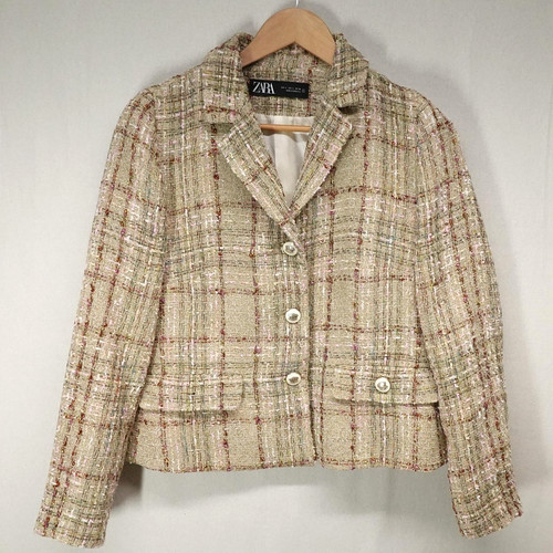 Blazer zara donna grande beige - blazer,