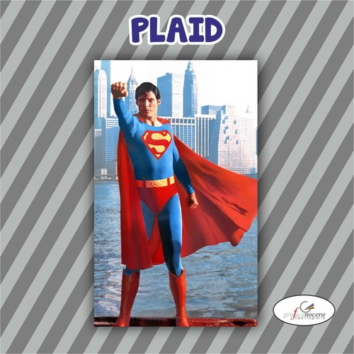 Plaid pile superman film - plaid,