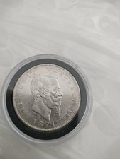 5 Lire 1871 in argento. Re