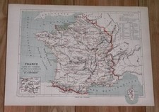 1878 ORIGINALE ANTICA MAPPA